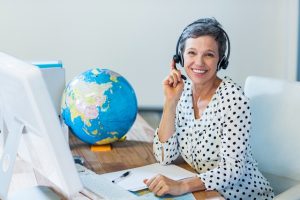 Image of a U.S. based call center agent